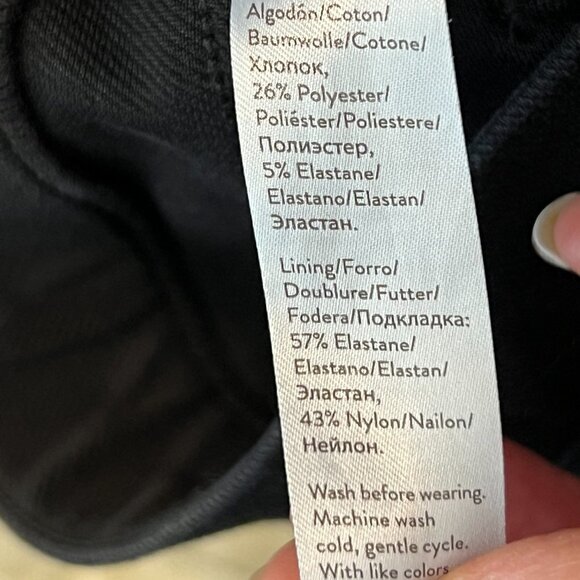 Spanx Jean Pants Leggings Black Ankle Pull On Medium - Picture 11 of 13